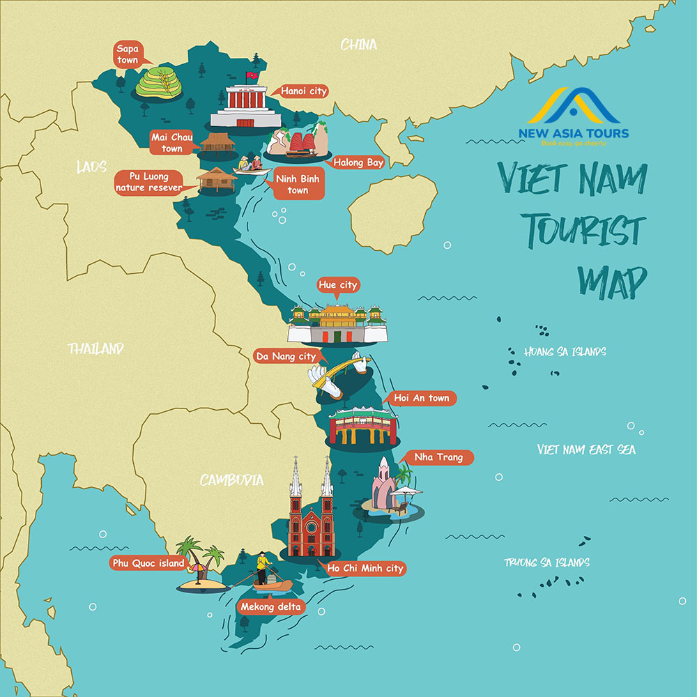 vietnam travel map